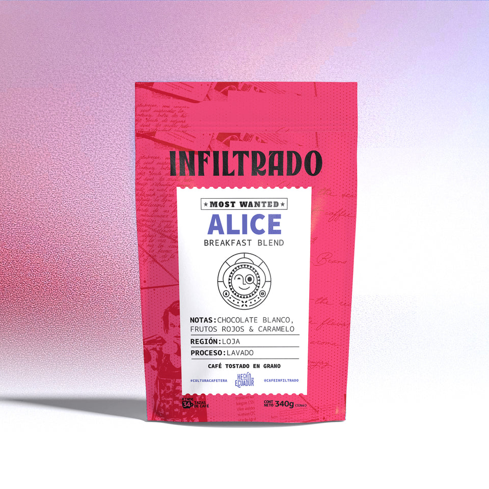 Alice — Café de Especialidad de Loja Ecuador · Notas de durazno y caramelo